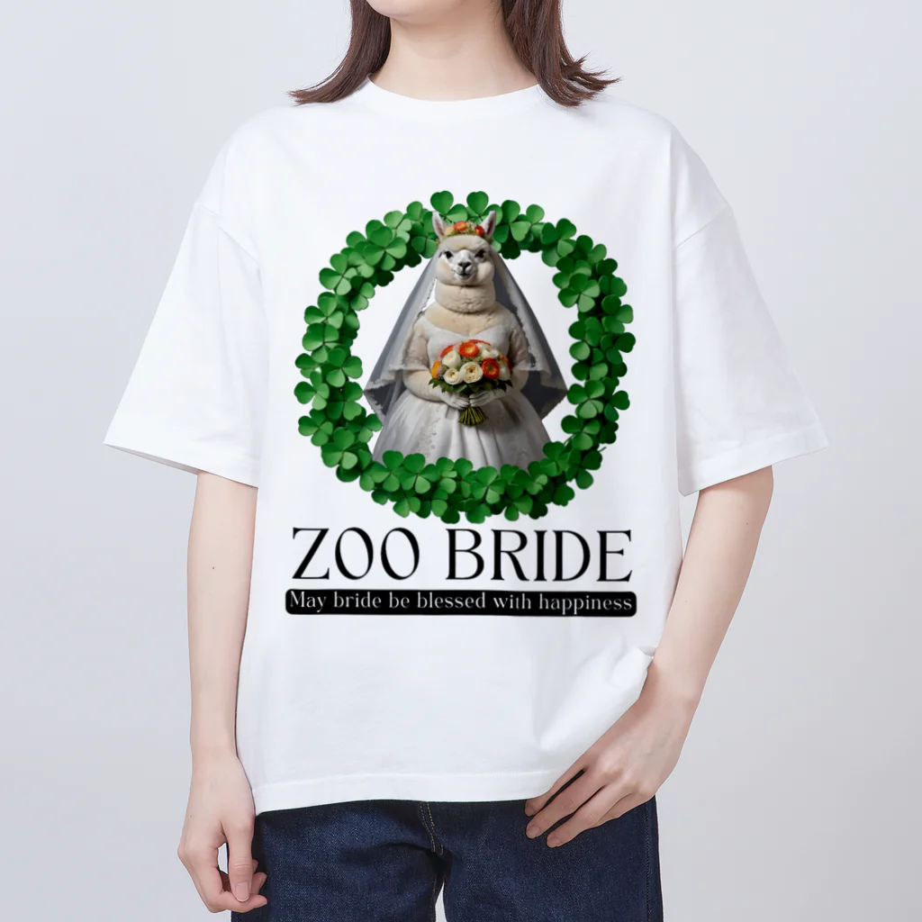 ZKBクエストSHOPのZOO BRIDE（アルパカ⑤） Oversized T-Shirt