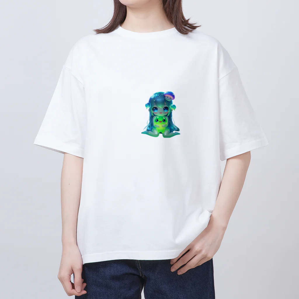 surasuramusumeのスライム娘「みどりちゃん」 Oversized T-Shirt