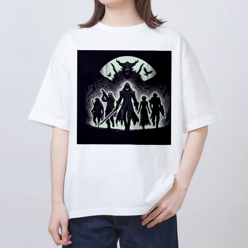 ドット屋のドット絵 5人組 Oversized T-Shirt