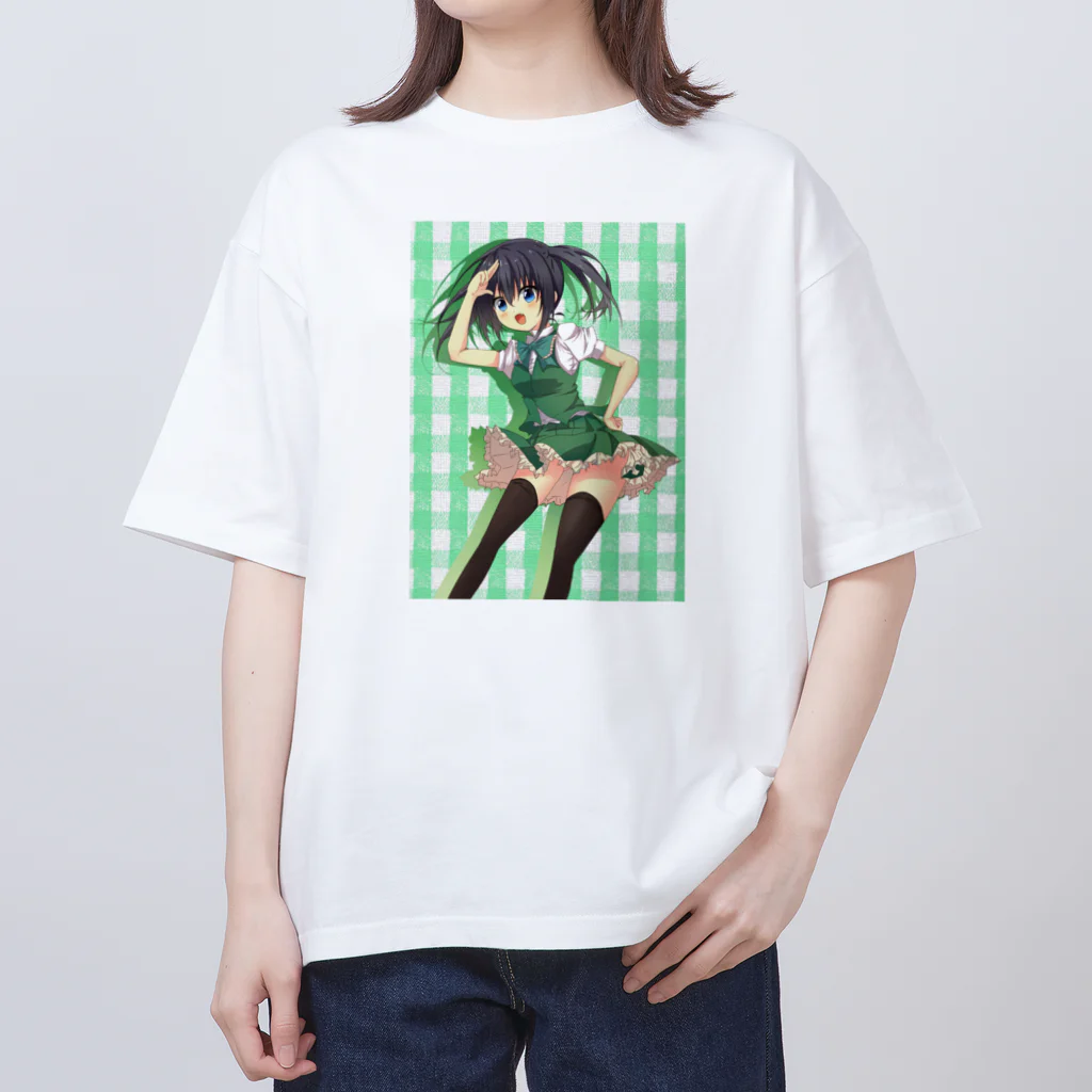 のだまクリエイターズらぼの緑ちゃん オーバーサイズTシャツ