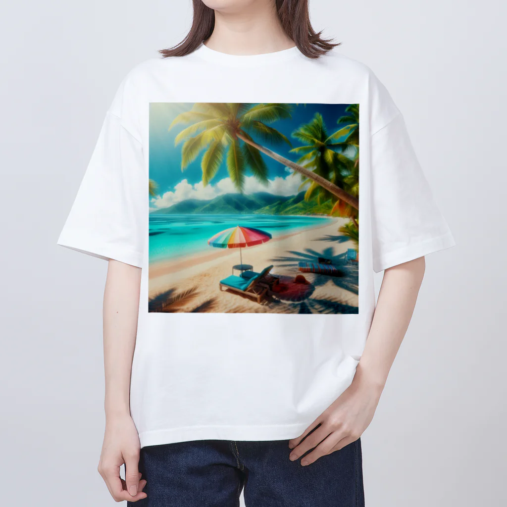 SWQAのビーチ Oversized T-Shirt