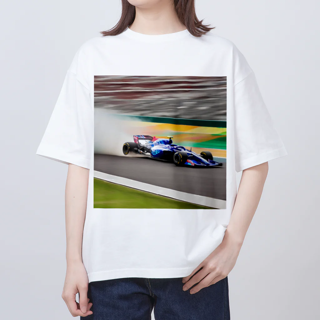 the blue seasonのスピードの彩り - F1レーシング オーバーサイズTシャツ