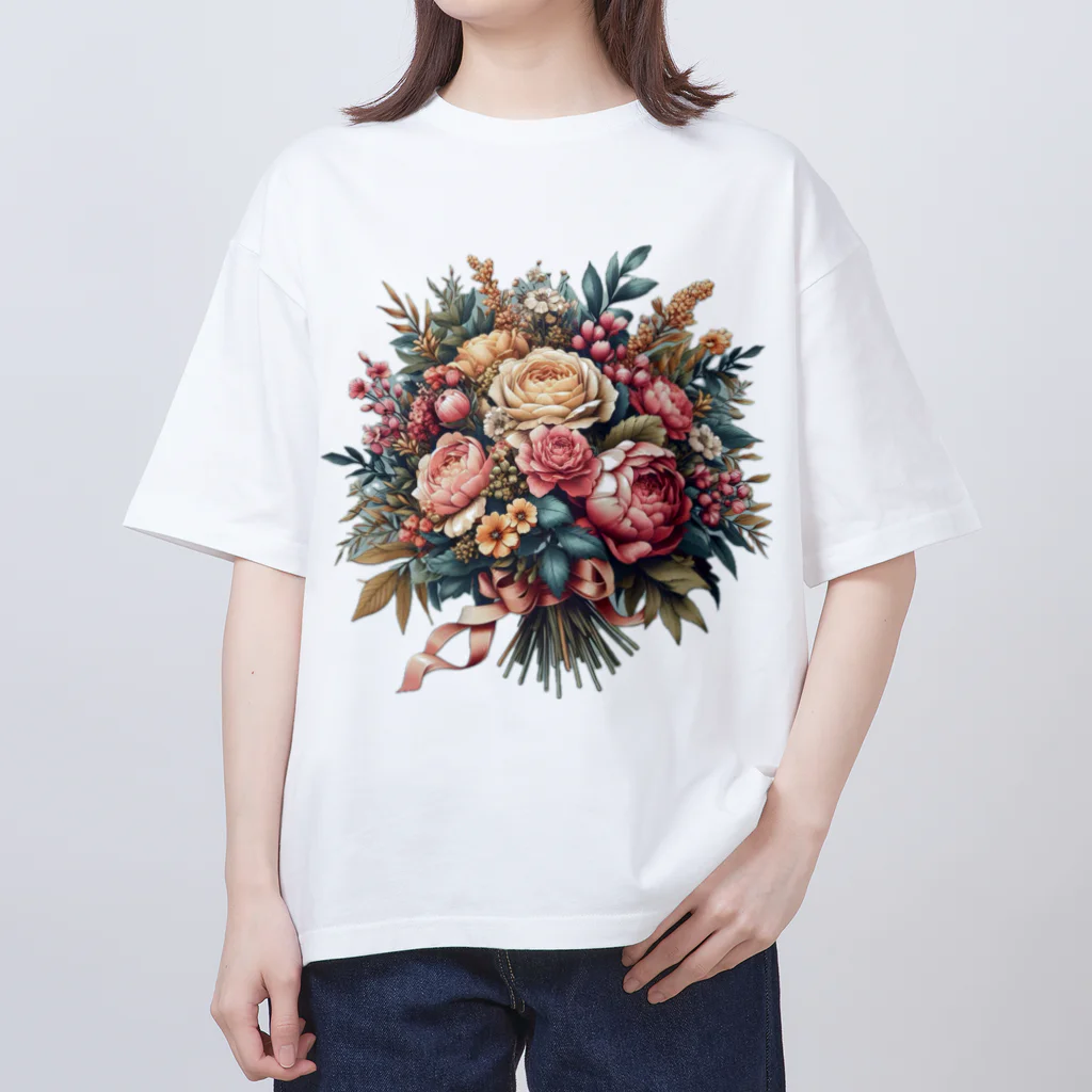 riotriffs_punksの花束 Oversized T-Shirt