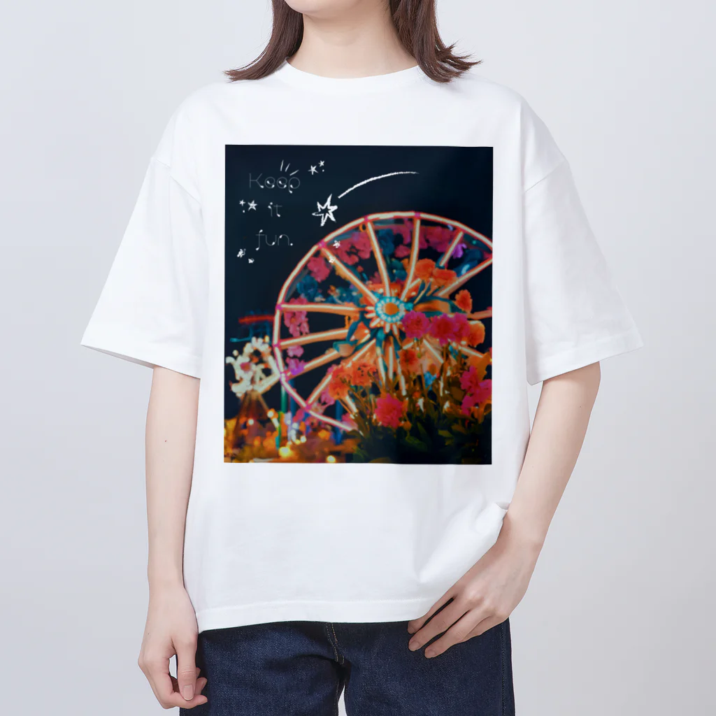 ame。のKeep it fun. オーバーサイズTシャツ