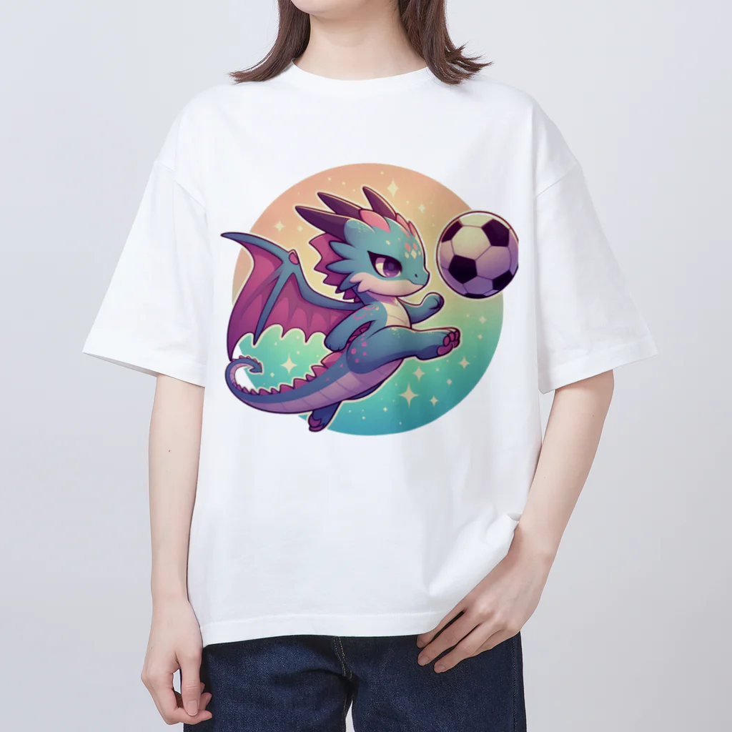 幸運アイテムデポの幸運の翼ドラゴンキック オーバーサイズTシャツ