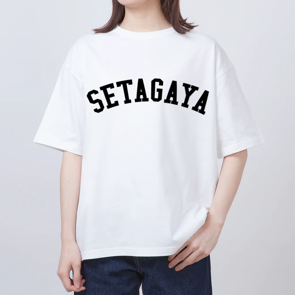 せたが屋さんの世田谷Tシャツ　ブラックロゴ(setagaya item) Oversized T-Shirt