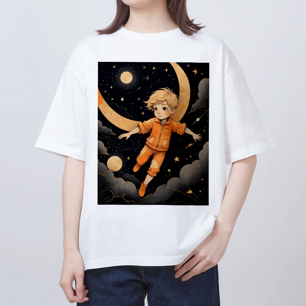 AI Fantasy Art Shopのnight adventure① Oversized T-Shirt