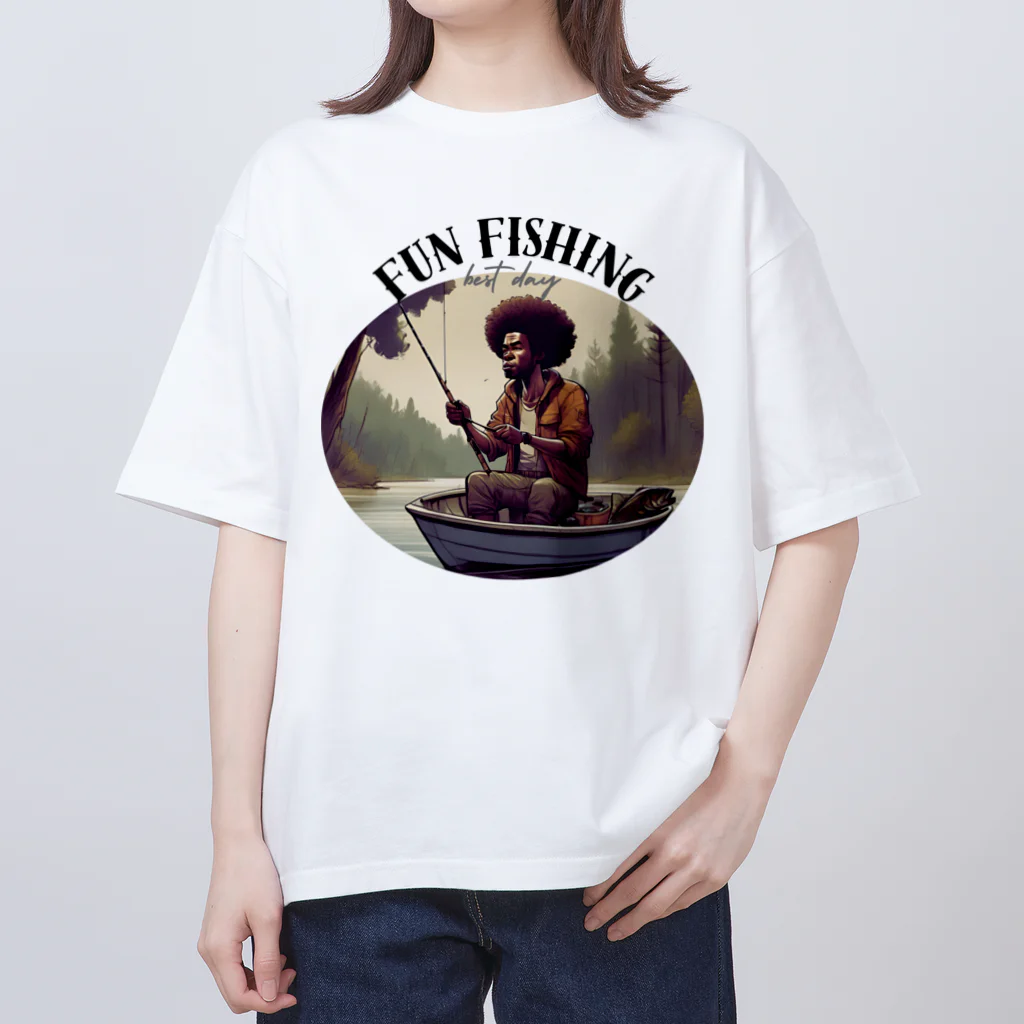 yukiyuki93のfishing lifeオリジナル オーバーサイズTシャツ