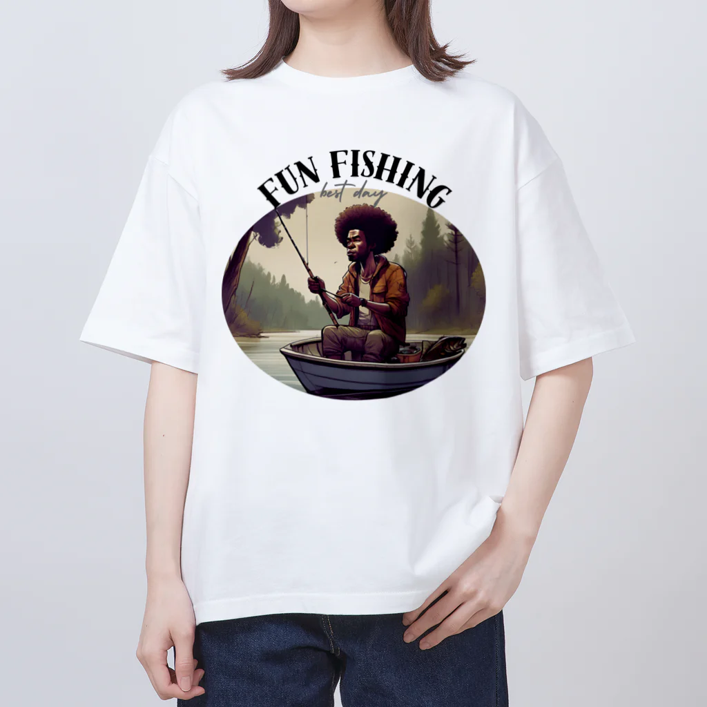 yukiyuki93のfishing lifeオリジナル Oversized T-Shirt