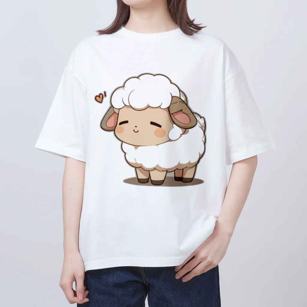 ちょっといいSHOPのちびアニマル（ひつじ） Oversized T-Shirt