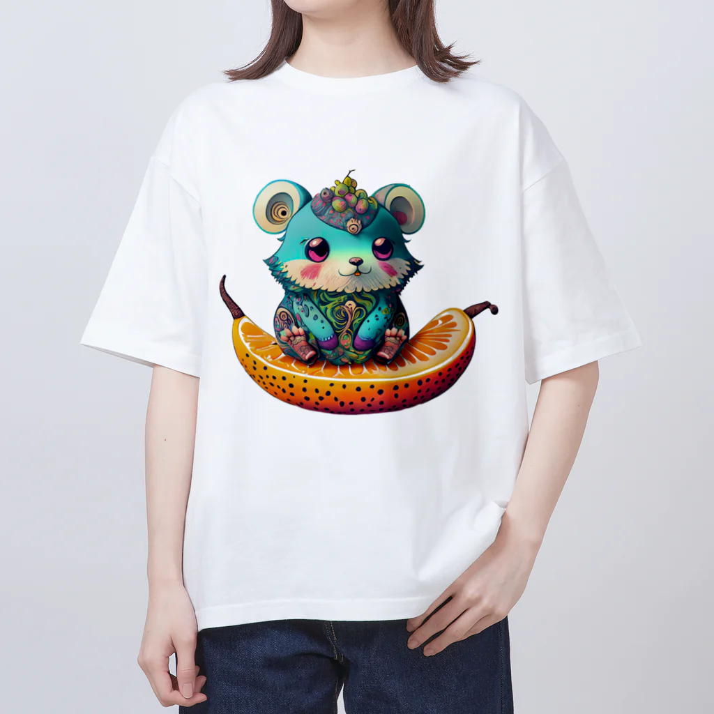 mogworl worksのGrimmit（Mouse） オーバーサイズTシャツ