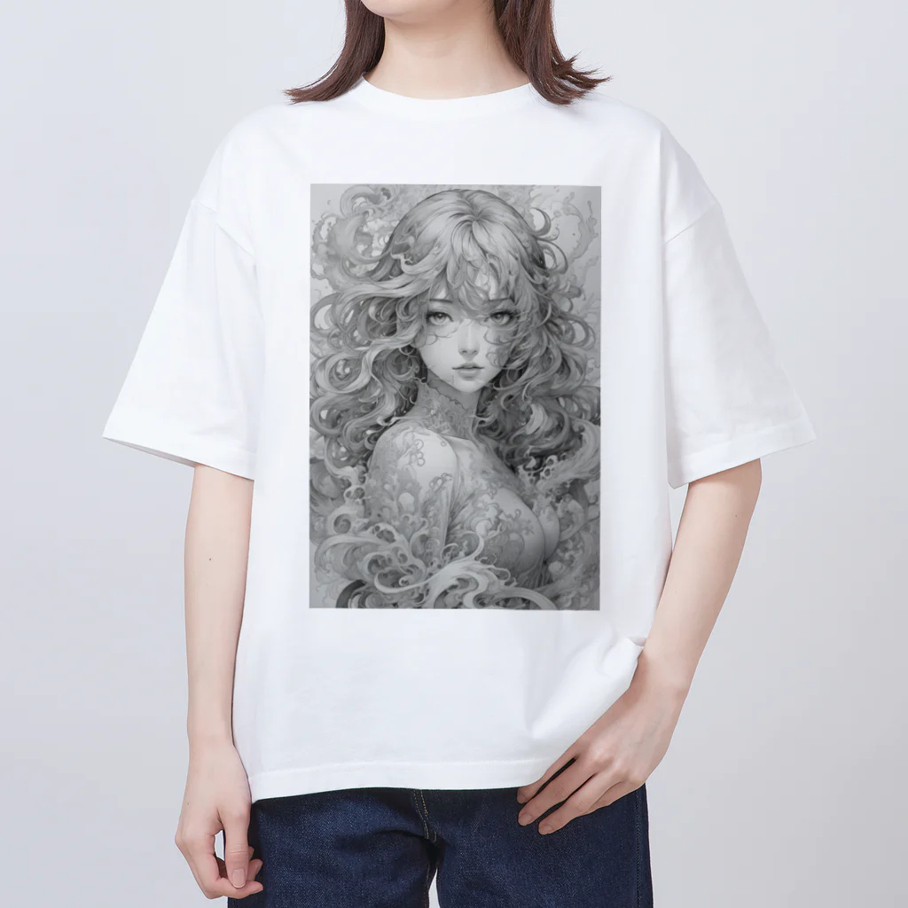 AI Fantasy Art Shopの【限定商品】Chaos⑤ Oversized T-Shirt