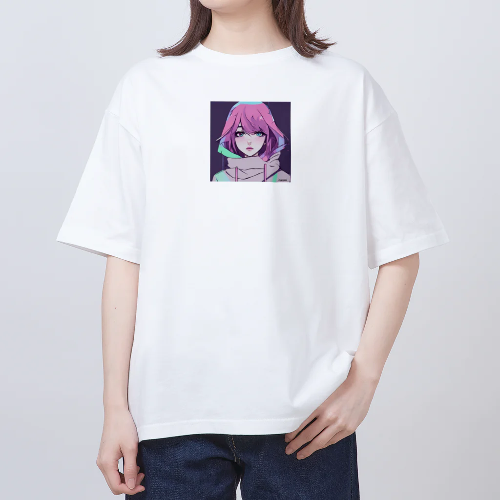 近未来美少女「オッドアイ」の近未来美少女「オッドアイ」 オーバーサイズTシャツ