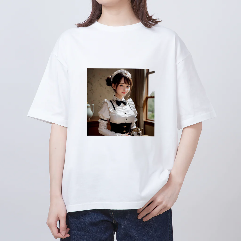 オリジナルグッズショップ KIJITORAのメイドさん オーバーサイズTシャツ