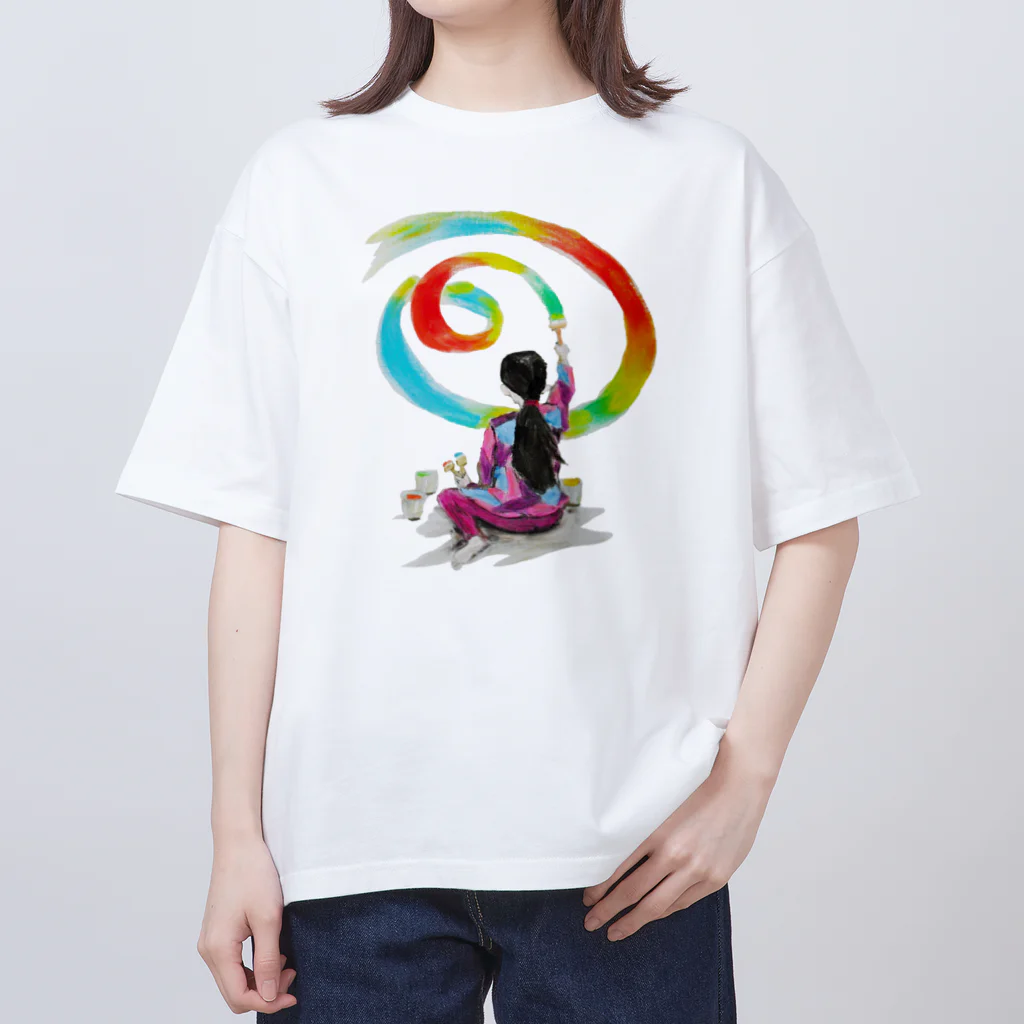 心の森ミュージアム　遊童館の未来を描く Oversized T-Shirt