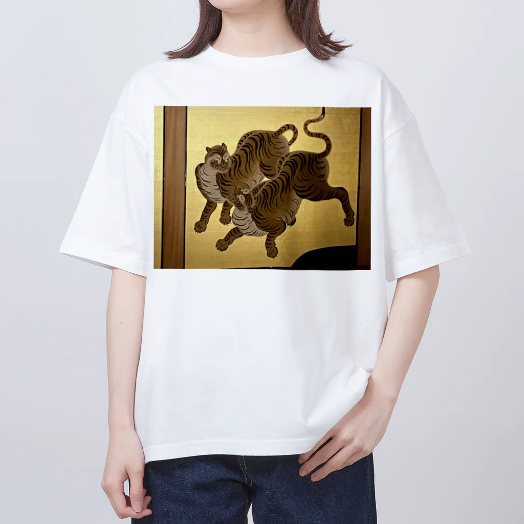 hotaru1の金色　虎　江戸時代　趣き　屏風 Oversized T-Shirt