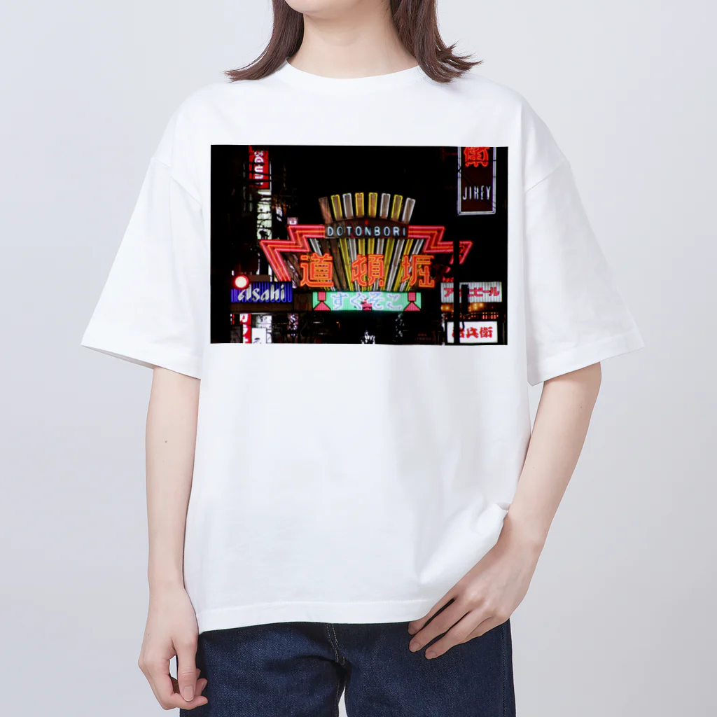 DEEP案内編集部の道頓堀 Oversized T-Shirt