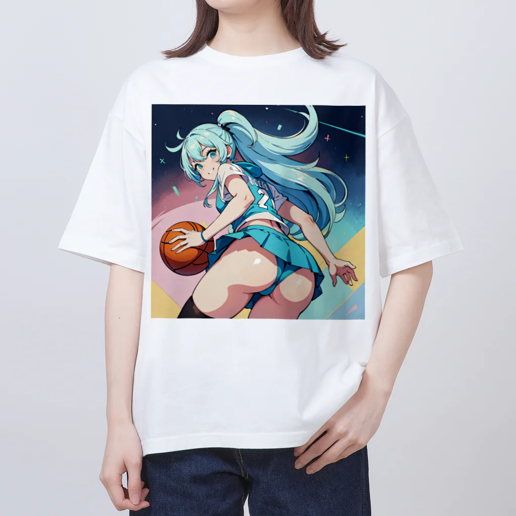 yozoraniyumeoの魔法バスケ少女 オーバーサイズTシャツ