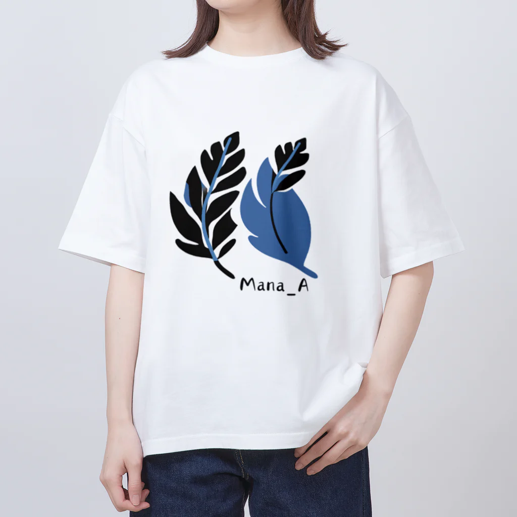 Mana Aのカラフル熱帯植物 オーバーサイズTシャツ