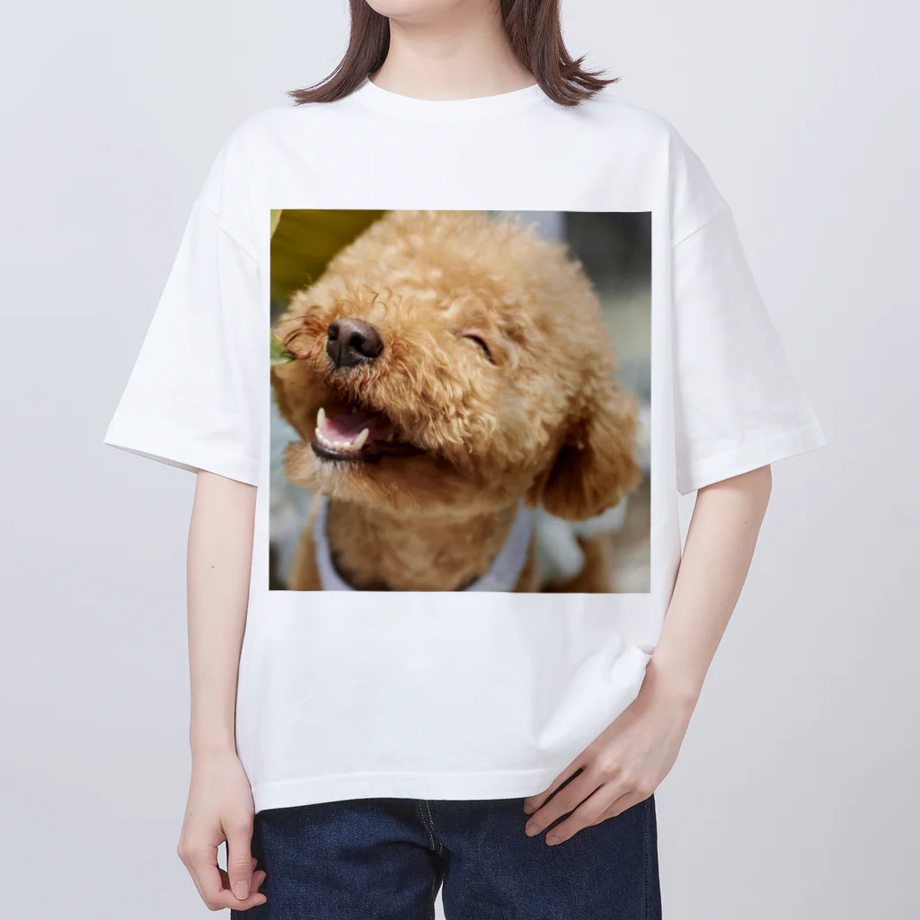 あすたんしょっぷのにっこにこわんわん オーバーサイズTシャツ