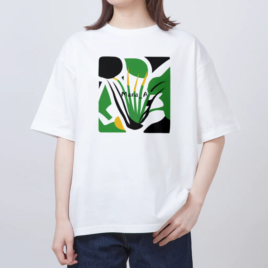 Mana AのカラフルTillandsia オーバーサイズTシャツ