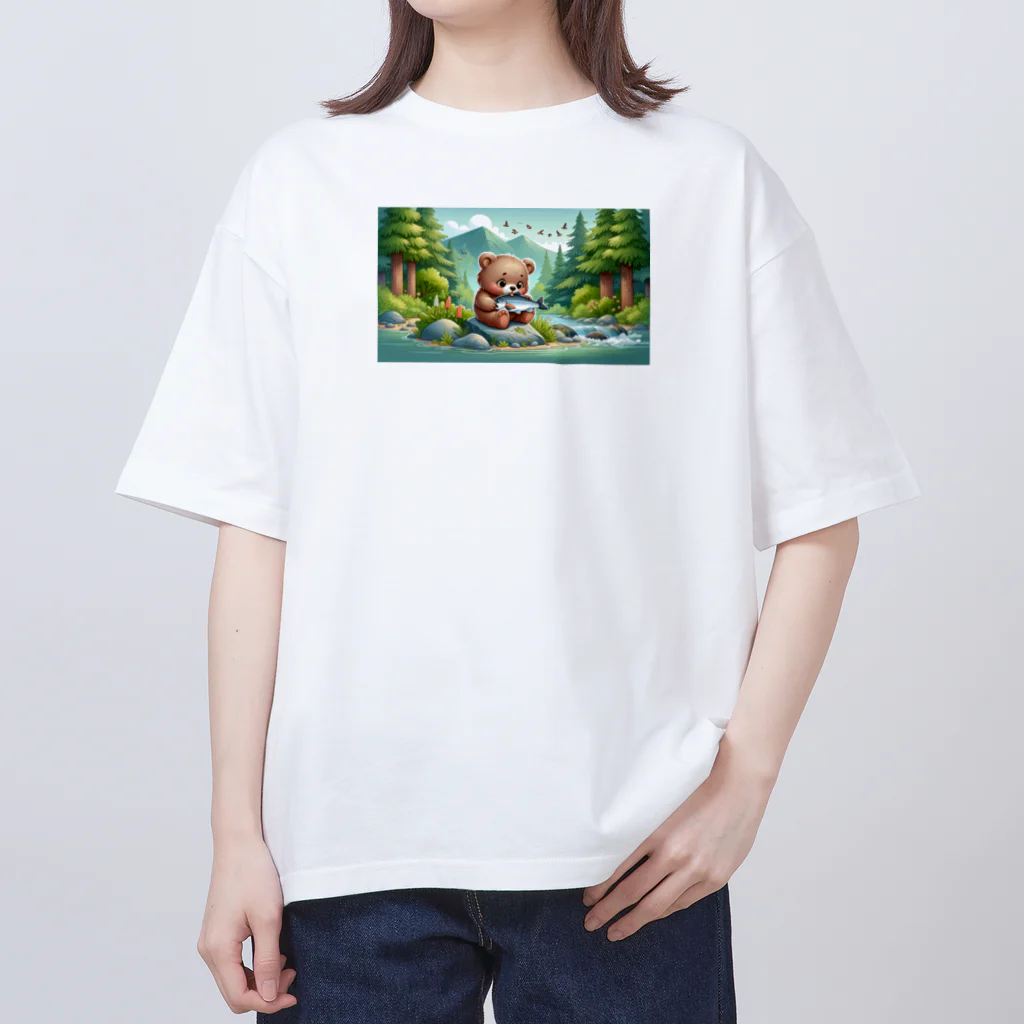 りおりるんの小熊 Oversized T-Shirt