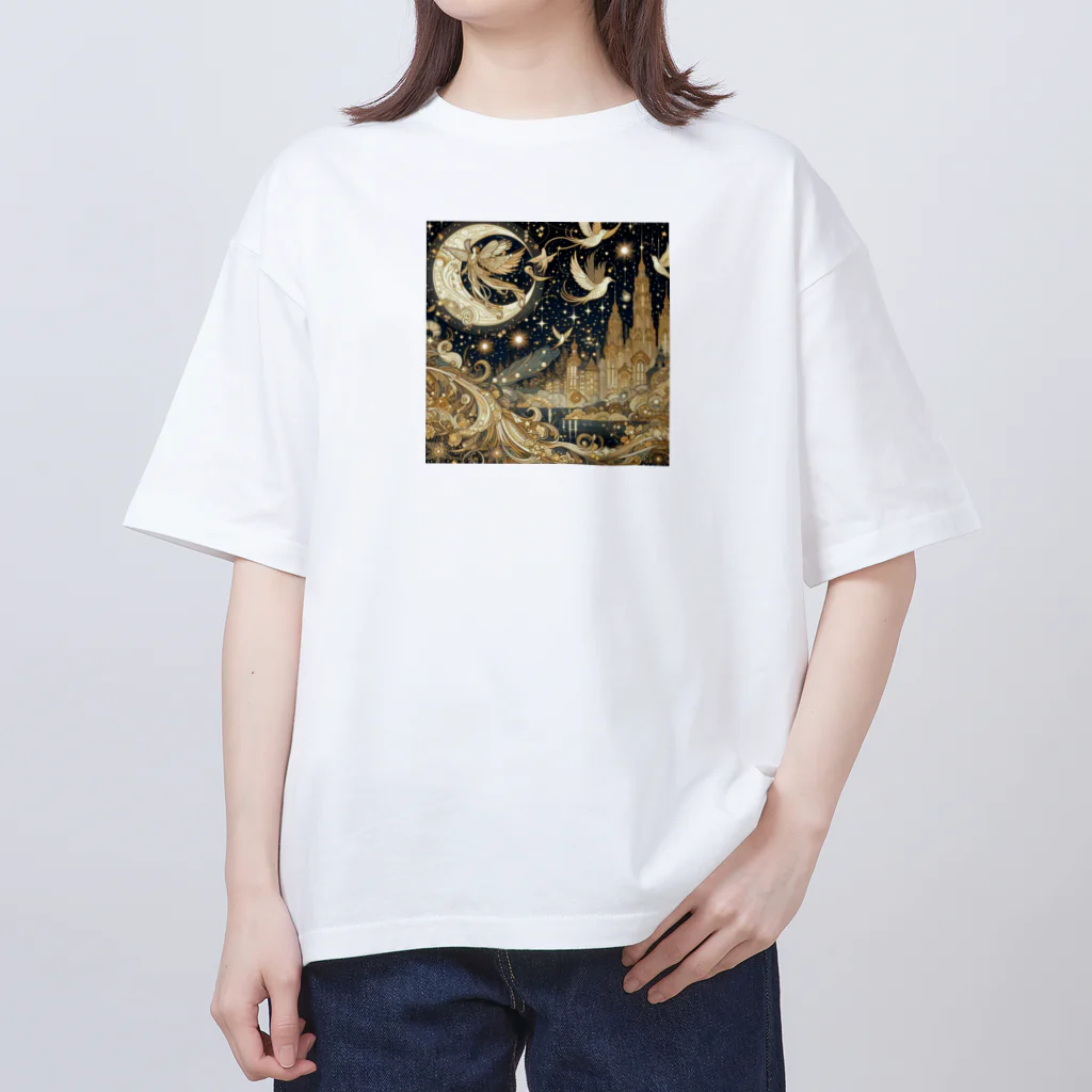 nico251の光り輝く金色の夜 オーバーサイズTシャツ