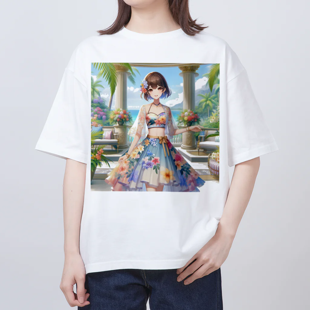 かるるんショップの夏と南国と休日と Oversized T-Shirt