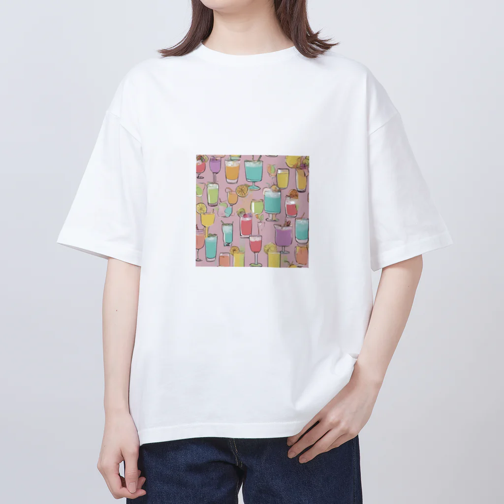 Lapin Lapin Lapinのドリンク パステル Oversized T-Shirt