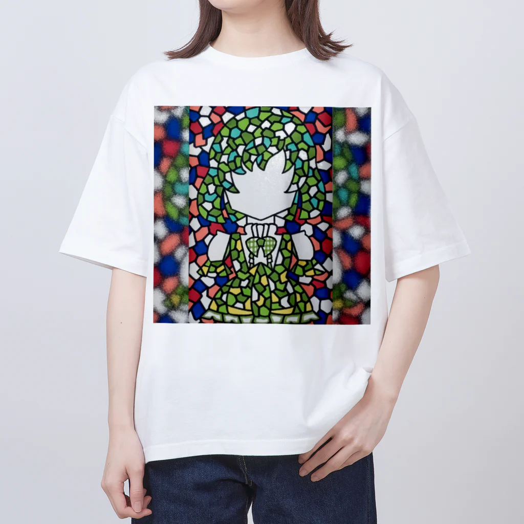 花色蓮人の抹茶風味ドレス オーバーサイズTシャツ