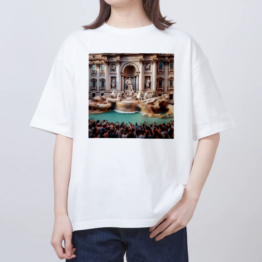 うりこみ屋のトレビの泉 Oversized T-Shirt