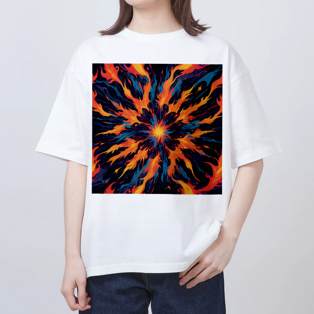 AI Fantasy Art Shopのart of fire⑤ オーバーサイズTシャツ