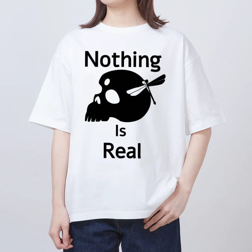 『NG （Niche・Gate）』ニッチゲート-- IN SUZURIのNothing Is Real.（黒） オーバーサイズTシャツ
