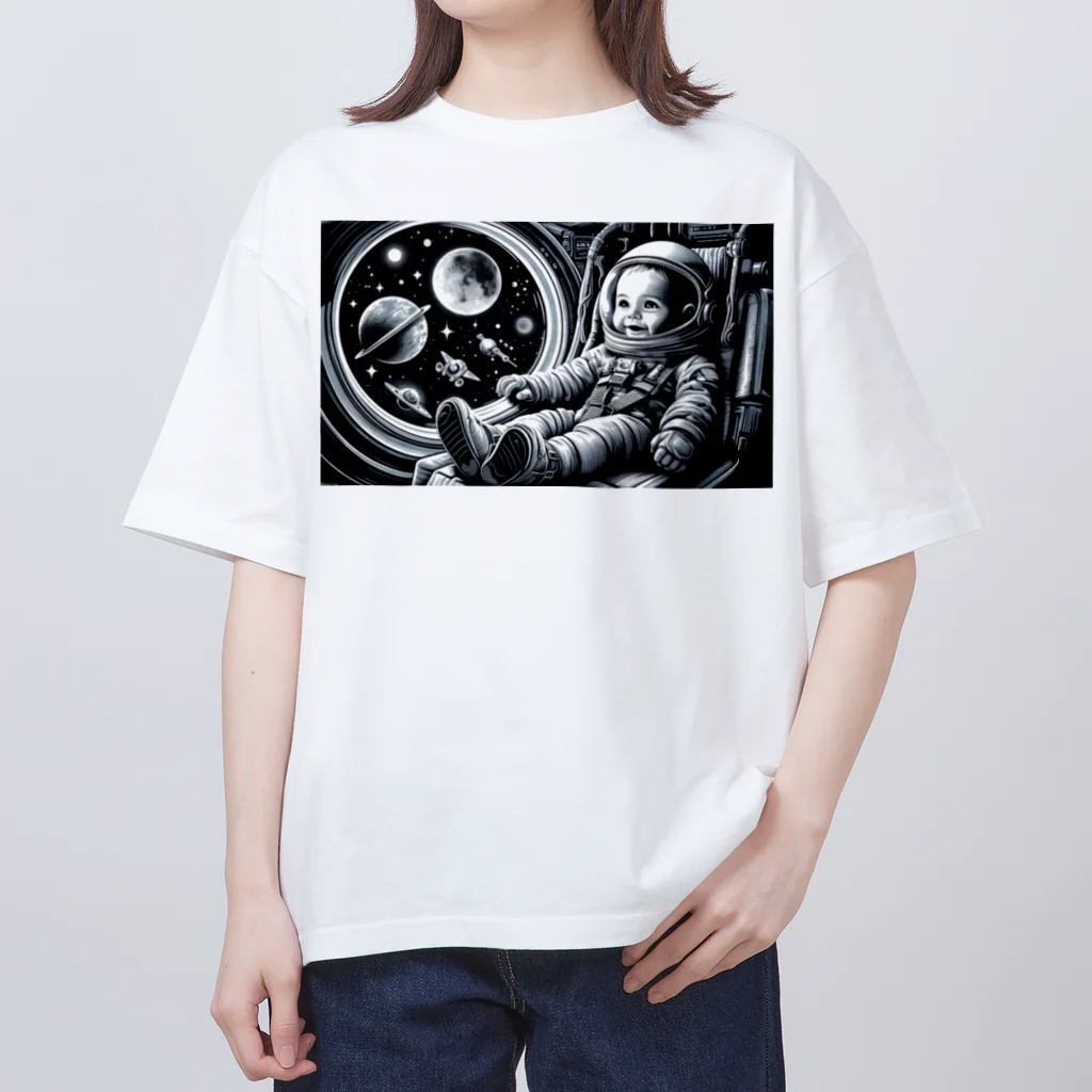 Chika Lewisの宇宙船に乗った赤ちゃん4 Oversized T-Shirt