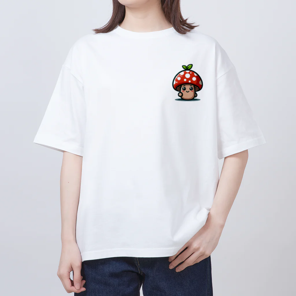 かわいいキノコくん🍄のかわいいキノコくん🍄 オーバーサイズTシャツ