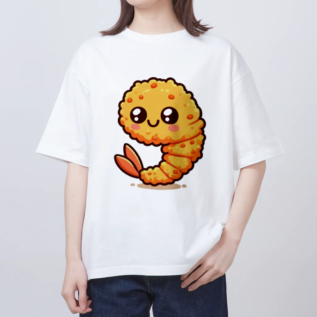 moka_mattarliのエビふりゃ〜くん オーバーサイズTシャツ