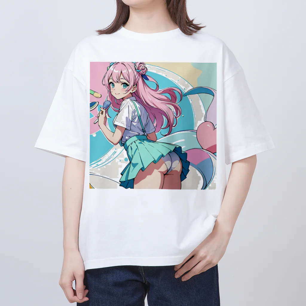 yozoraniyumeoの魔法メイク少女 Oversized T-Shirt