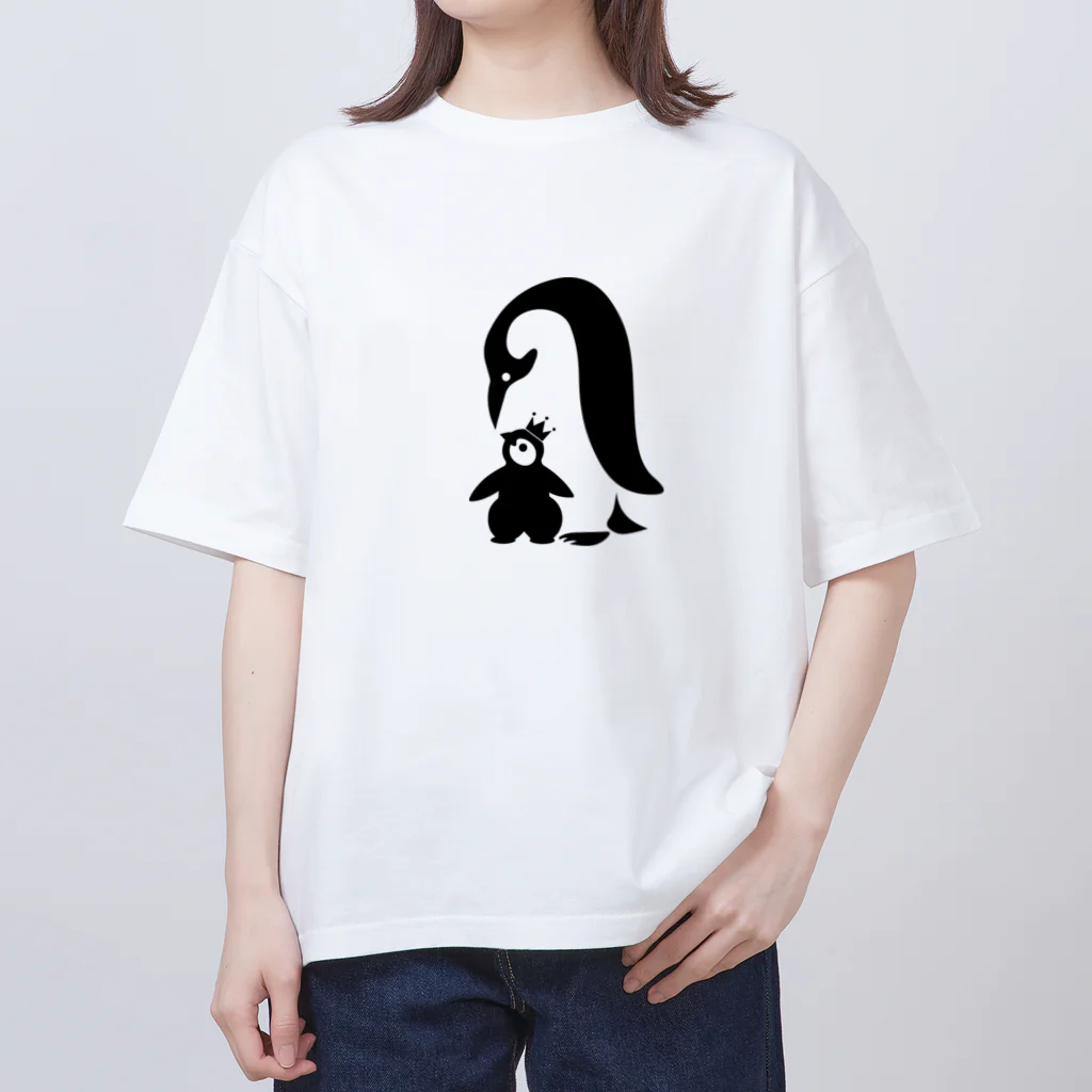 U-roco440のPenguin-love ver2 オーバーサイズTシャツ