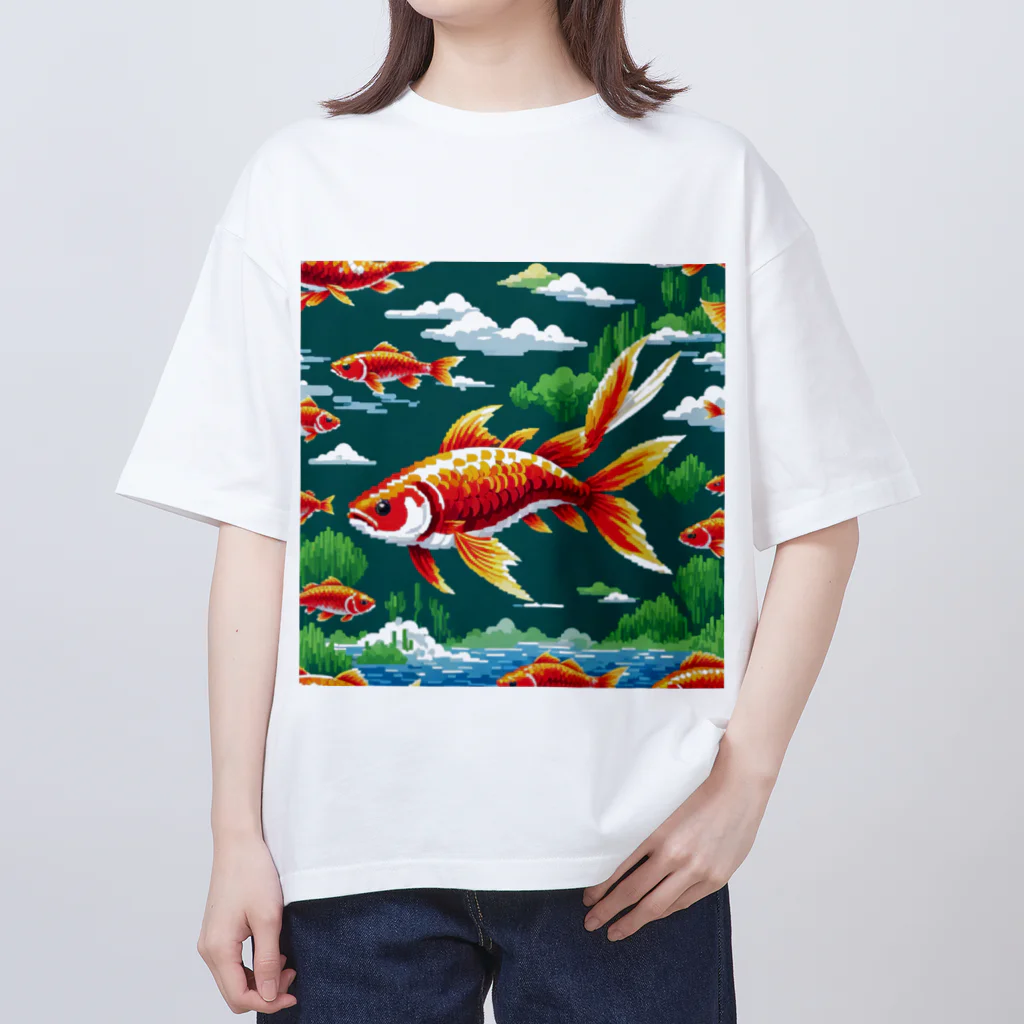 yukki1975のピクセルアートの5月 オーバーサイズTシャツ