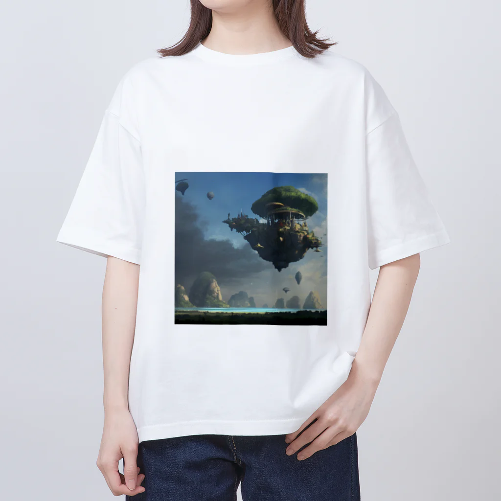 million-mindの浮く島 オーバーサイズTシャツ