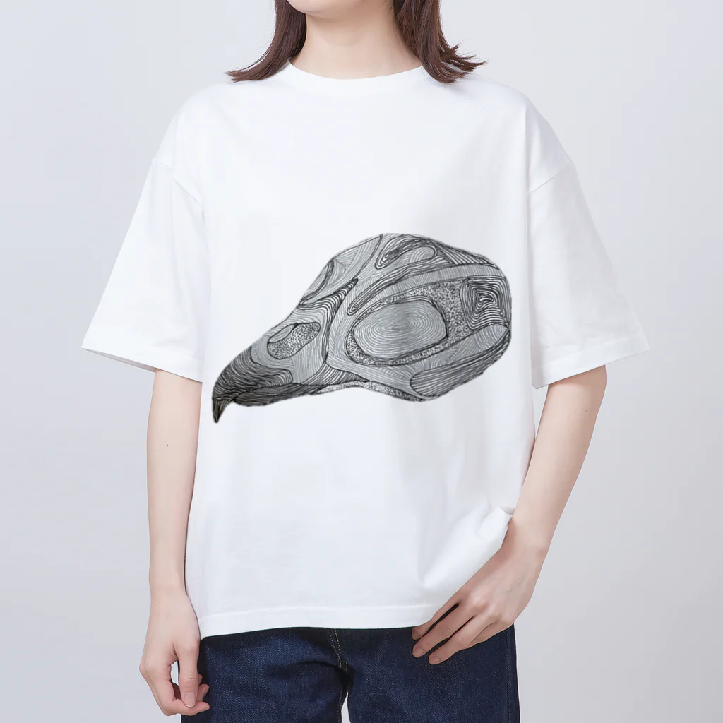 Iii Ponchiの鳥の骨 Oversized T-Shirt