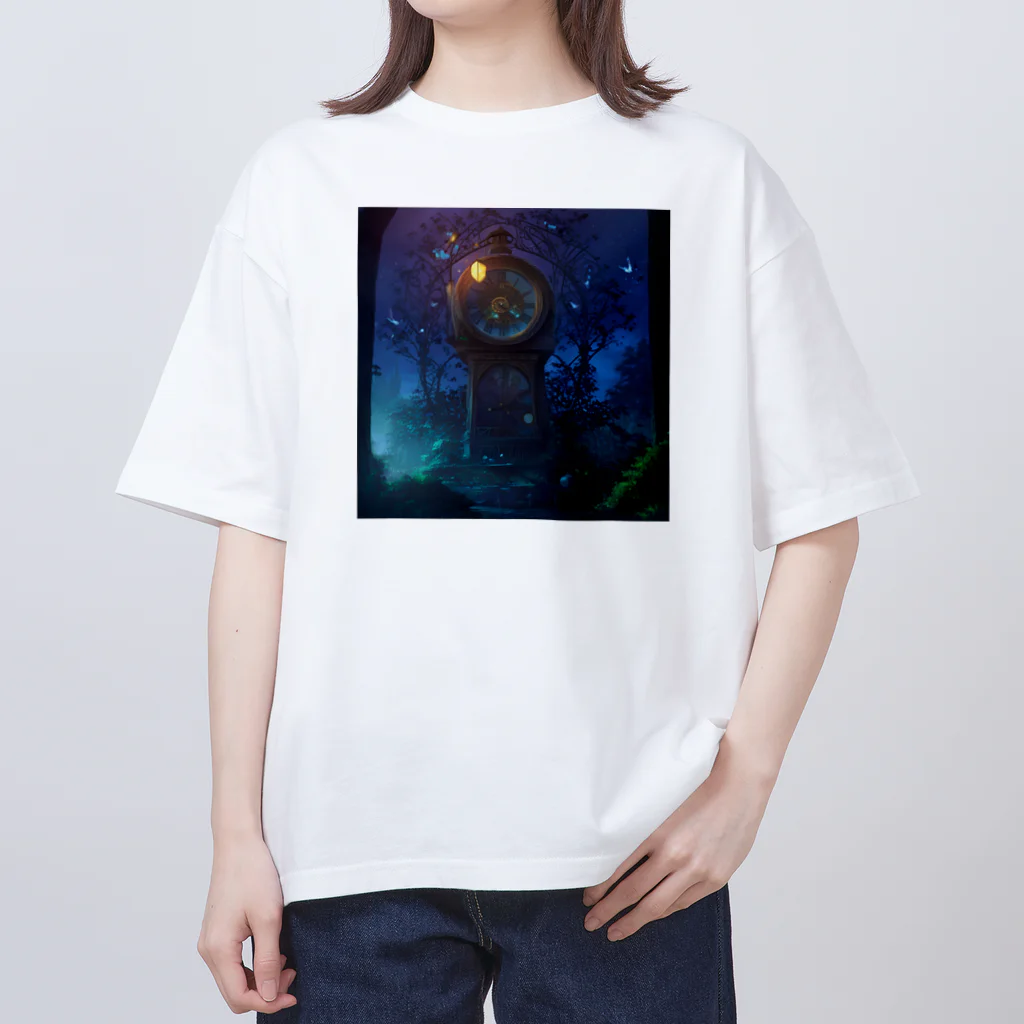 million-mindの夢幻的な時計塔 オーバーサイズTシャツ