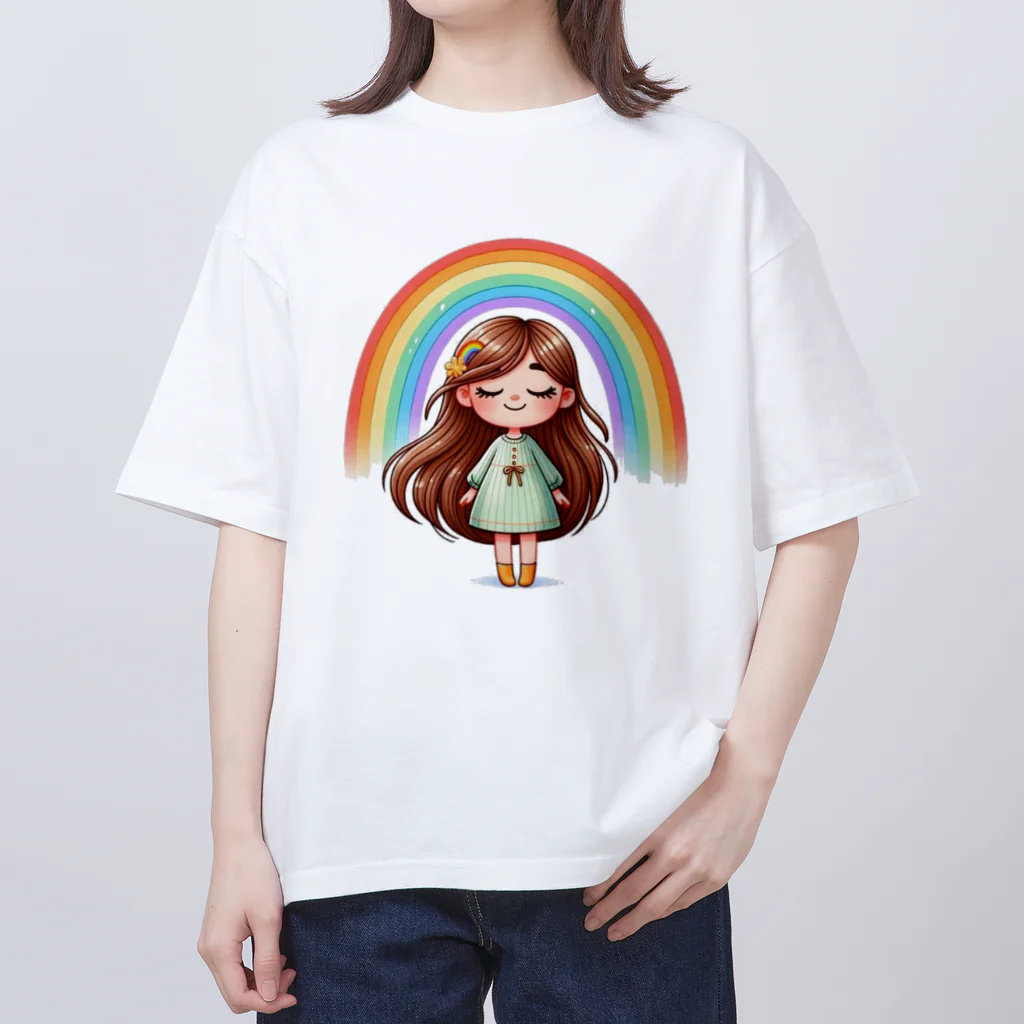 いおかんショップのHappyGirl オーバーサイズTシャツ