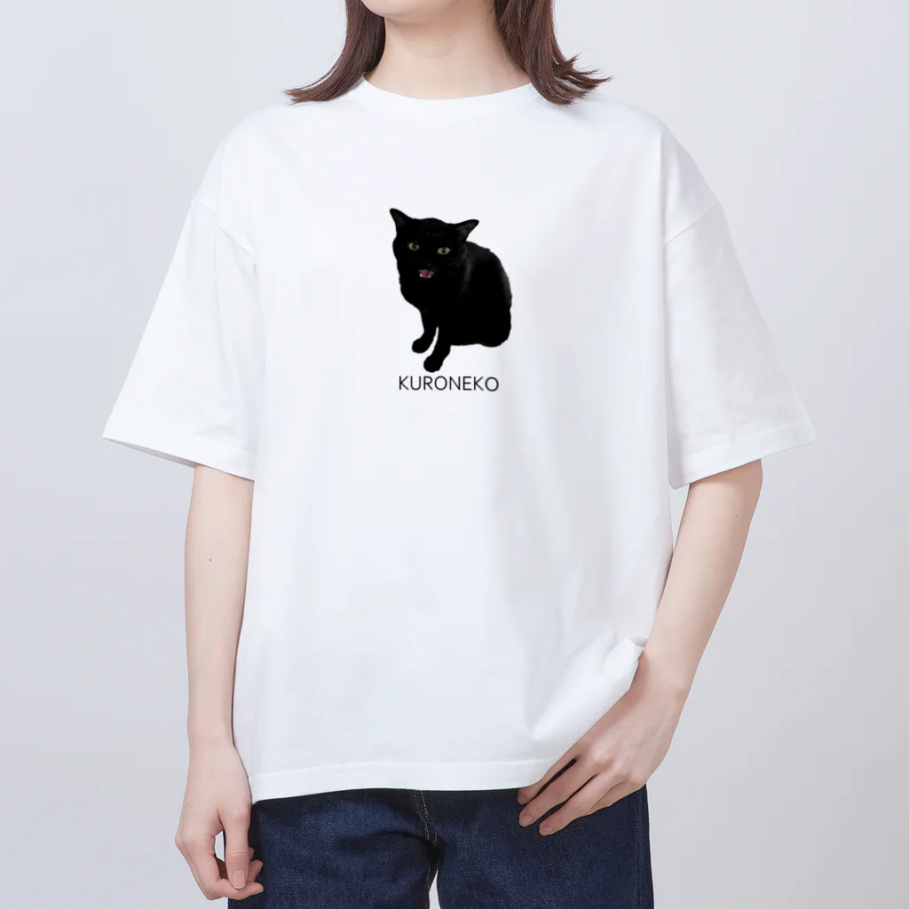 くろねこ屋の黒猫① オーバーサイズTシャツ