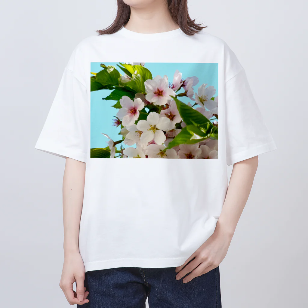 atelier_lapislazuliの桜 オーバーサイズTシャツ