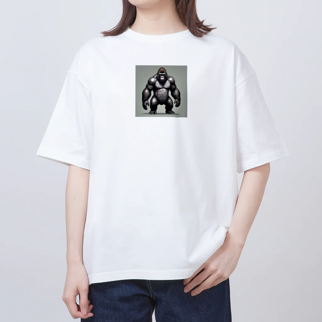 SUZURI56のドット絵ゴリラ オーバーサイズTシャツ