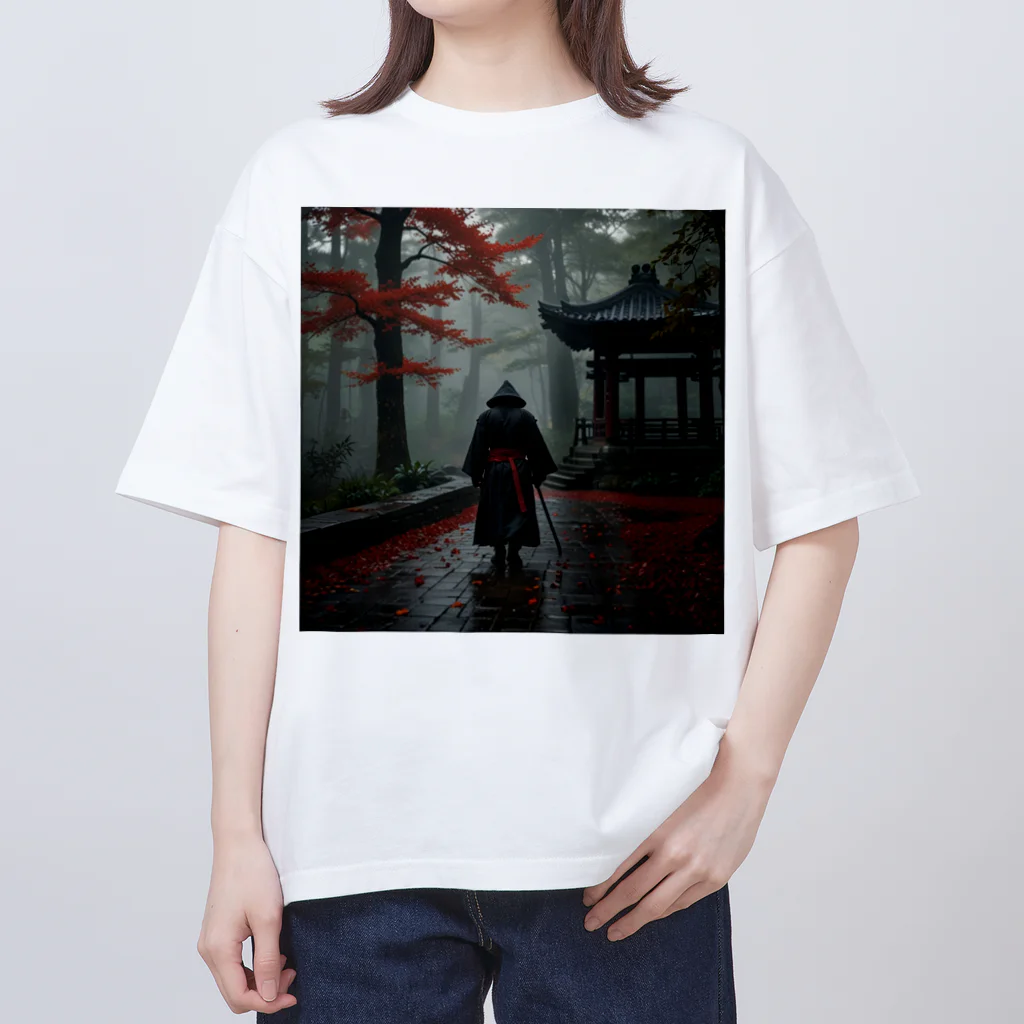 中村マコトの雨の中の侍2 オーバーサイズTシャツ