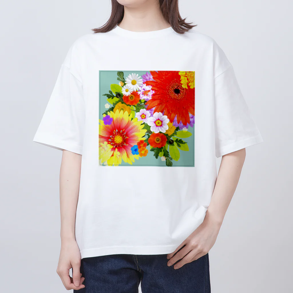 MIdesignのカラフル オーバーサイズTシャツ