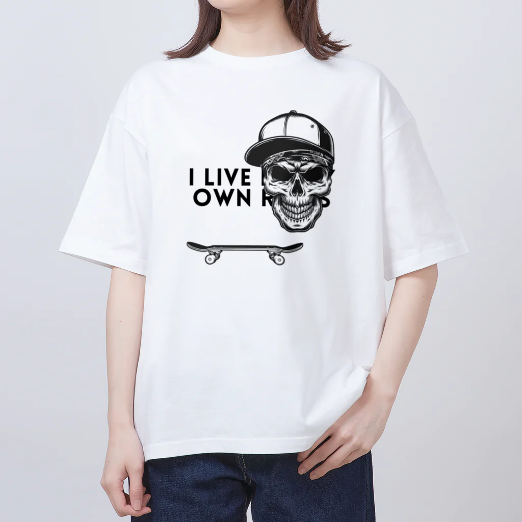 CHIBE86の "I live by my own rules." オーバーサイズTシャツ