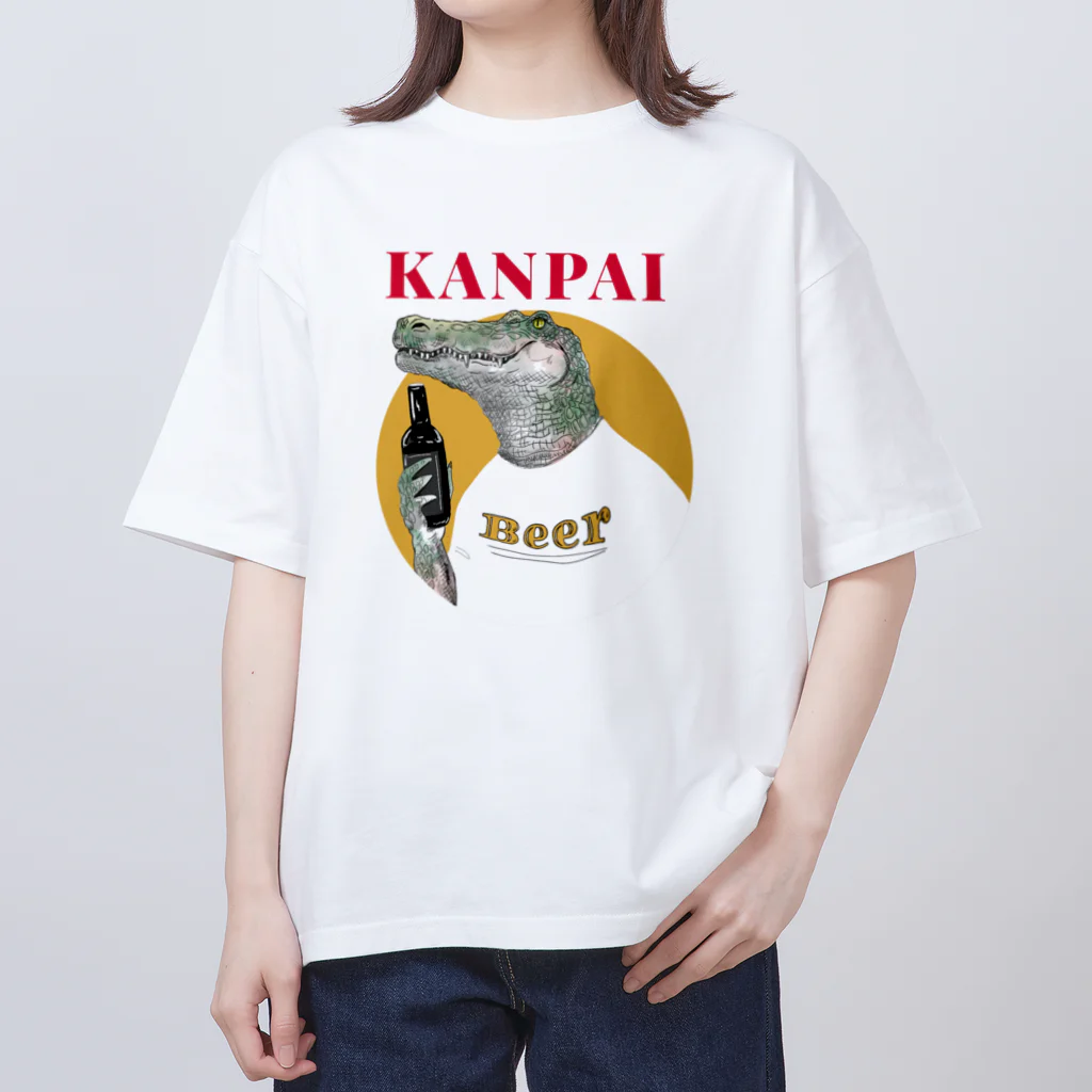 ワタシのお店のワニだ！ Oversized T-Shirt